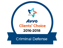 Avvo | Rating Client's Choice 2016-2018 | Criminal Defense