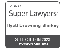 Rated by Super Lawyers | Hyatt Browning Shirkey | Selected in 2023 Thomson Reuters